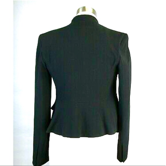 Theory $455 Kensington Blazer Black Peplum Open 2 Jacket - Picture 8 of 11